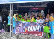 Tutup Ramadhan, Istri Bupati Hal-Sel Ajak Anak Yatim Belanja Baju Lebaran.