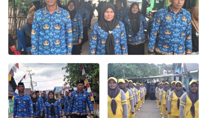 HUT ke-80 RI, Kecamatan Kayoa Hidupkan Semangat Kemerdekaan Lewat Gerak Jalan