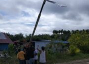 Pemerintah Desa Jibubu Realisasikan Usulan Warga Pasang Lampu Jalan