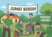 Jumat Bersih Jadi Agenda Tetap, Pemdes Jibubu Bangun Budaya Hidup Sehat.