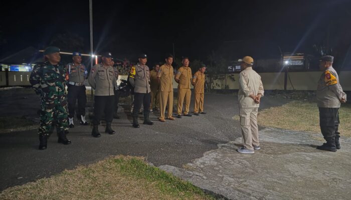 Patroli Gabungan TNI-Polri dan Pemerintah Kecamatan Kayoa Pastikan Idulfitri 1447 H Aman dan Kondusif