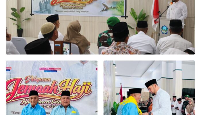 Bupati Bassam Resmi Melepas Dua Jamaah Haji Hal-Sel Tahun 2026