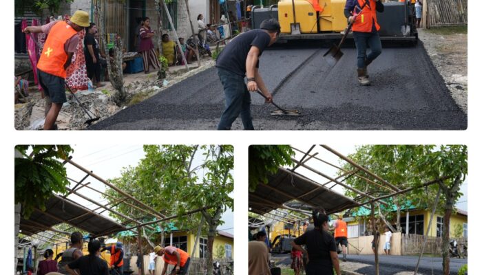 Dari Laromabati hingga Desa Bajo, Pemkab Halsel Kebut Pembangunan Jalan Hotmix di Zona II Makian-Kayoa