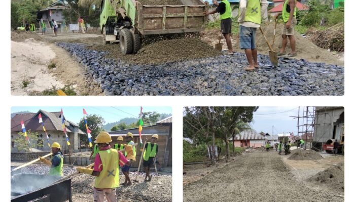 Pembangunan Jalan Obi Mulai Di Kerjakan