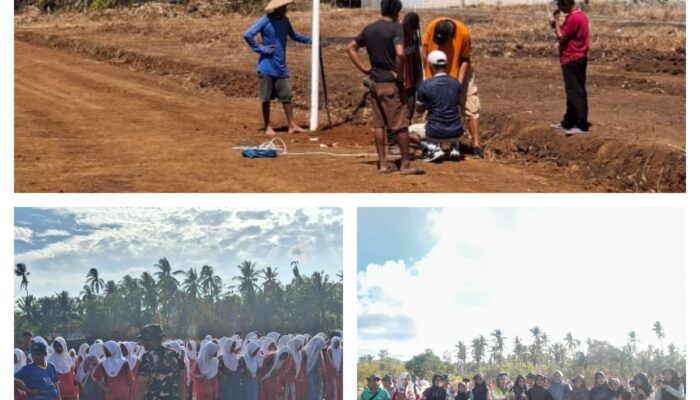 Jelang Upacara HUT RI ke-81, Pemerintah Kec Kayoa dan Pelajar Kayoa Bersihkan Lapangan Bola