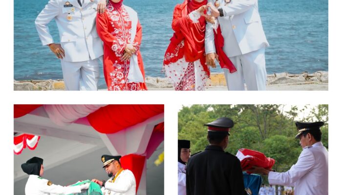 Bupati Bassam & Wabup Helmi Berbagi Peran Dalam Pengibaran Merah Putih di Bumi Saruma