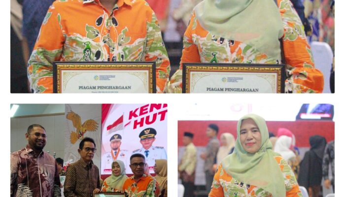 Desa Marabose Ukir Prestasi, Kades dan Ketua TP-PKK Raih Penghargaan GENTING