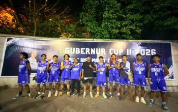 Bupati Bassam Beri Dukungan, SARUMA SELECTION Buka Piala Gubernur Bola Basket Dengan Kemenangan