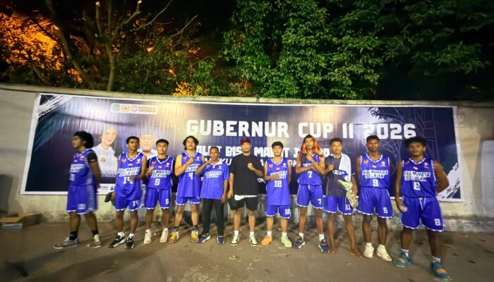 Bupati Bassam Beri Dukungan, SARUMA SELECTION Buka Piala Gubernur Bola Basket Dengan Kemenangan