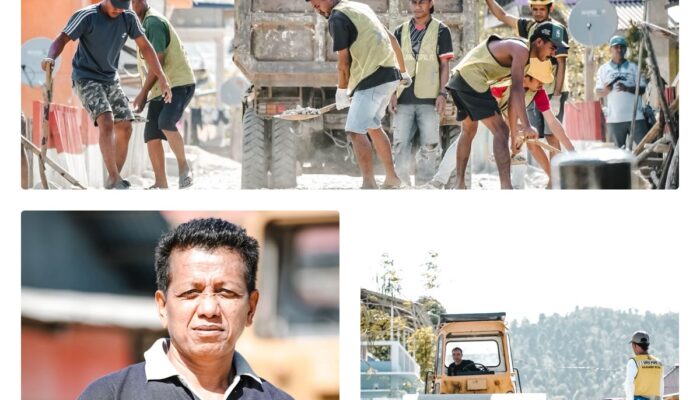 Harapan Warga Jikohai Obi Terjawab, Sahrun Puji Kepedulian Kontraktor