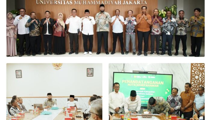 Bupati Bassam Teken MoU Dengan Univ Muhamadiya Jakarta, Perkuat Pendidikan Dan SDM Hal-Sel