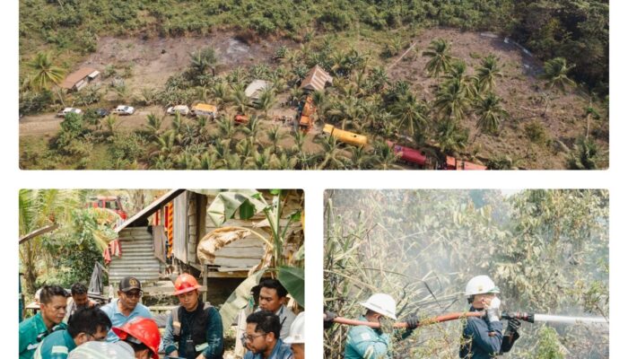 Karhutla di Kawasi Masih Berlangsung, Pemdes dan Harita Nickel Perkuat Penanganan Bersama