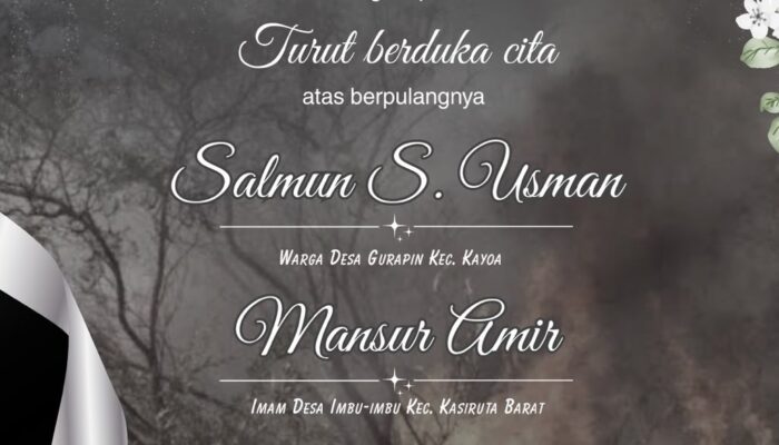 Bupati Bassam Sampaikan Duka Cita atas Musibah Yang Menimpa Dua Warga Hal-Sel